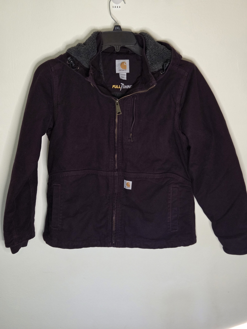 Carhartt Women's Hooded Full Swing Sherpa Lined  - Deep Plum